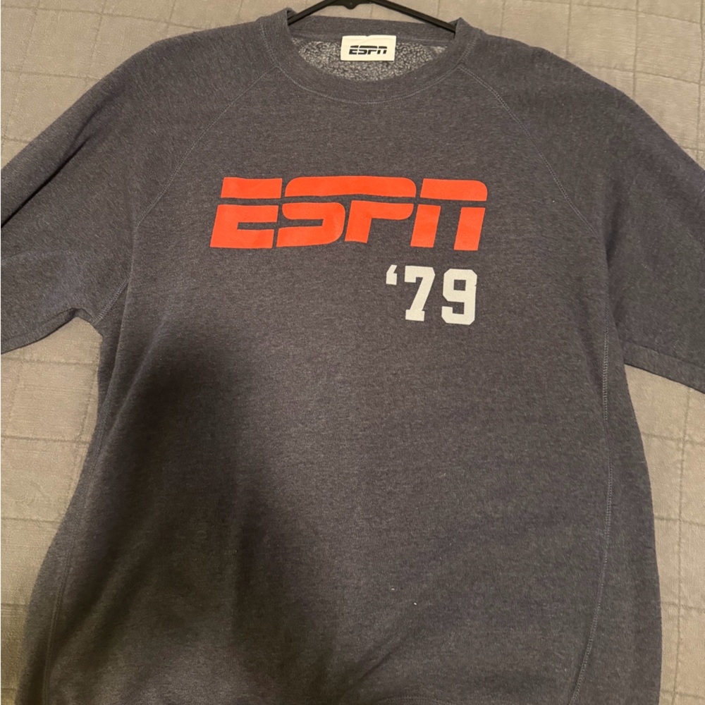 ESPN Gray Sweatshirt with Red Logo